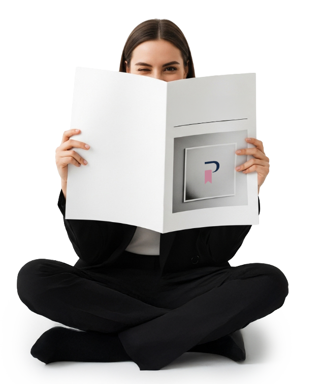 Mujer con revista